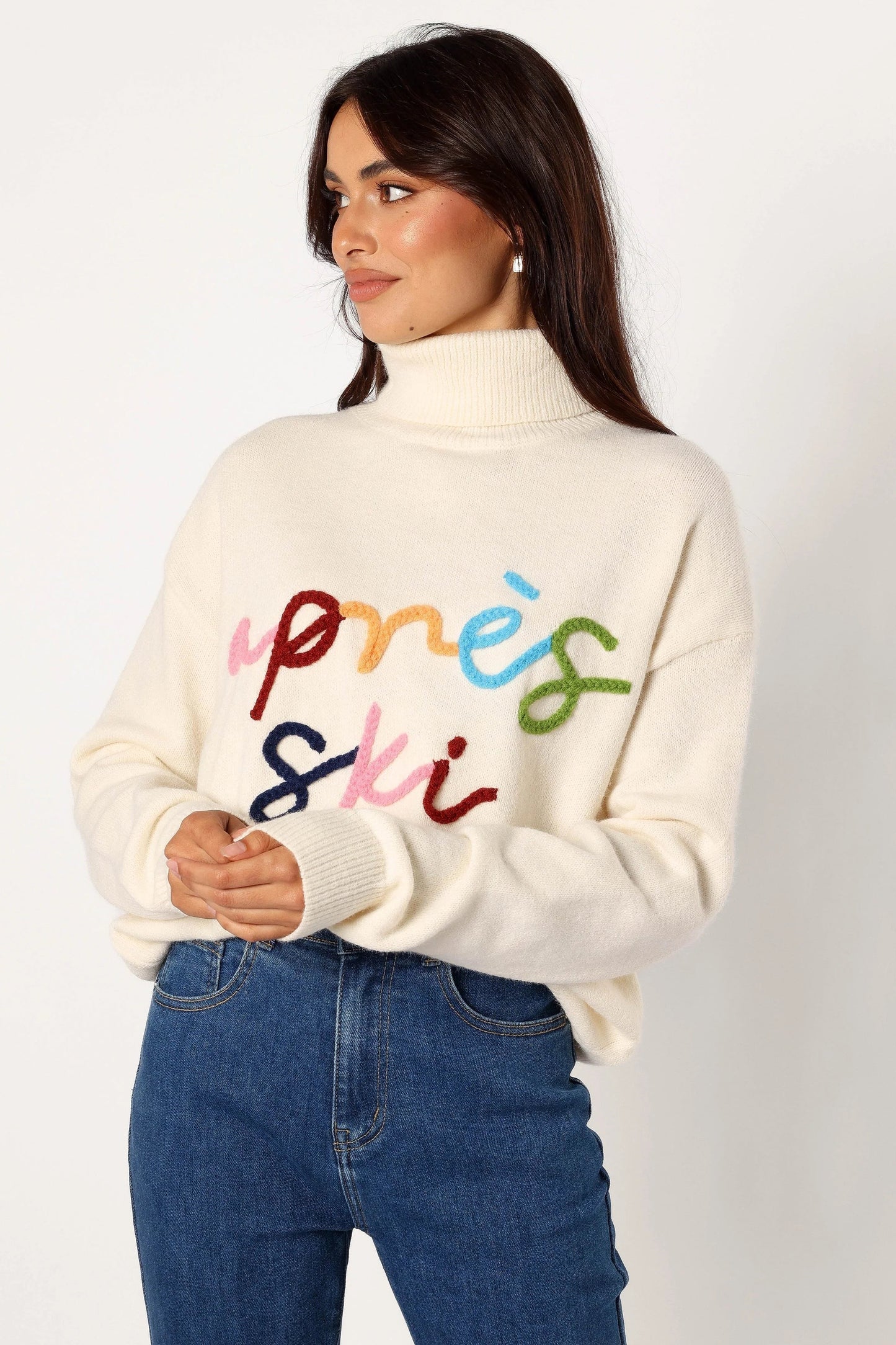 Après Ski Graphic Turtleneck Knit Sweater