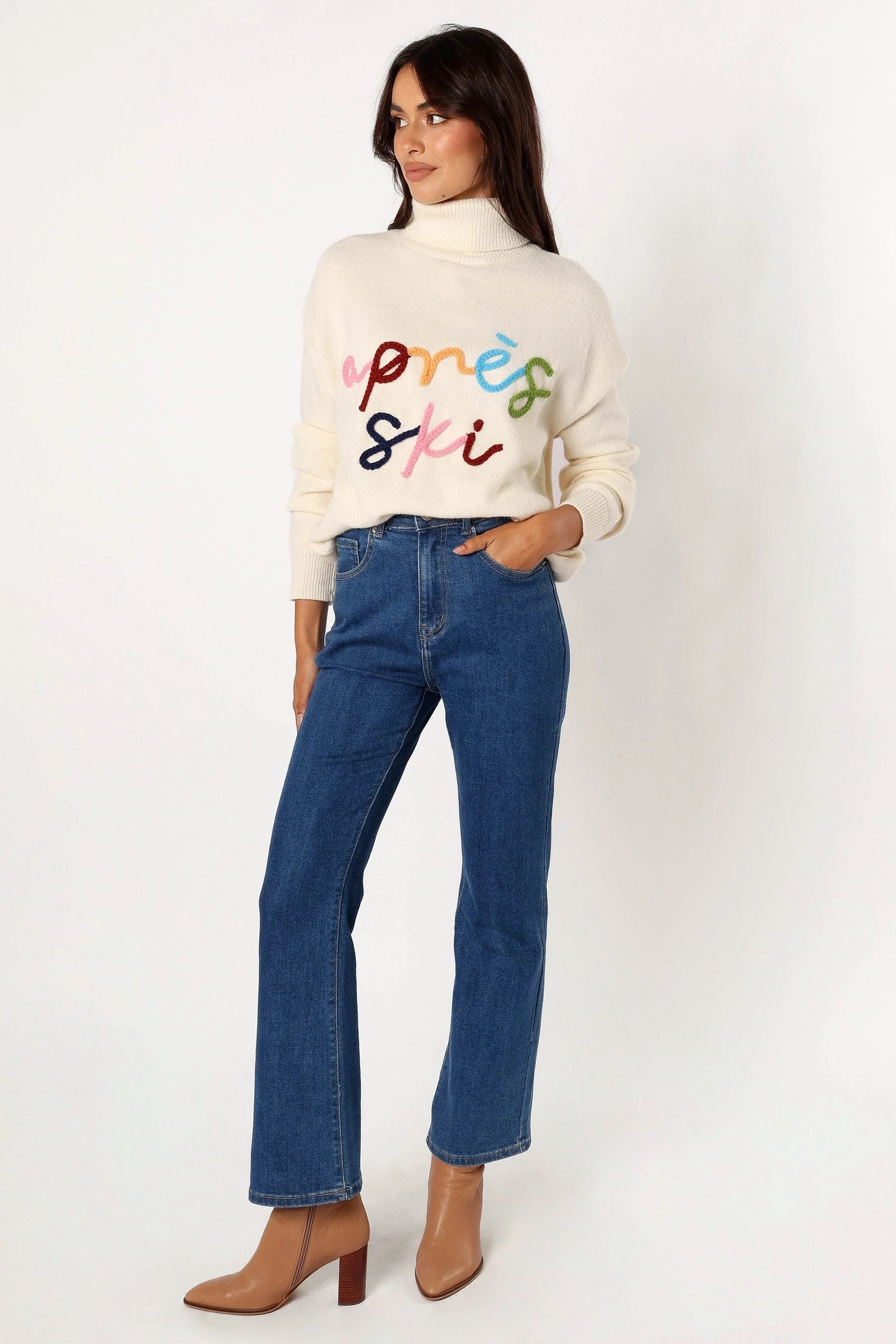 Après Ski Graphic Turtleneck Knit Sweater