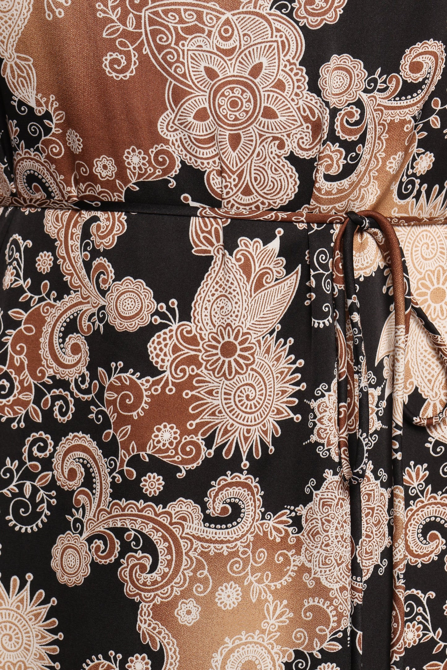 Aster Paisley-Print Tie-Strap Maxi Dress