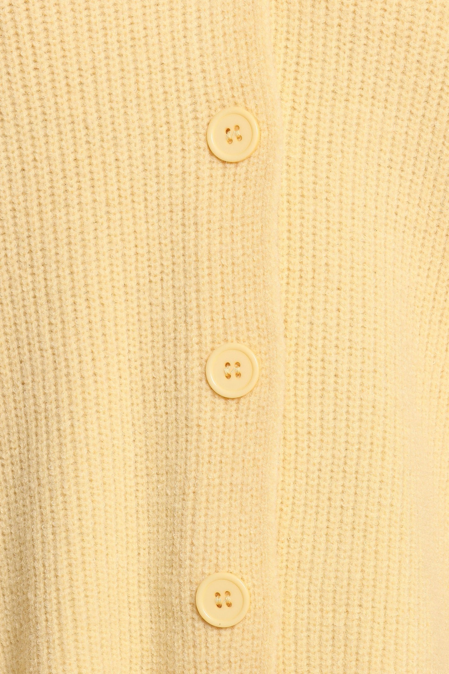 Button-Front V-Neck Knit Cardigan