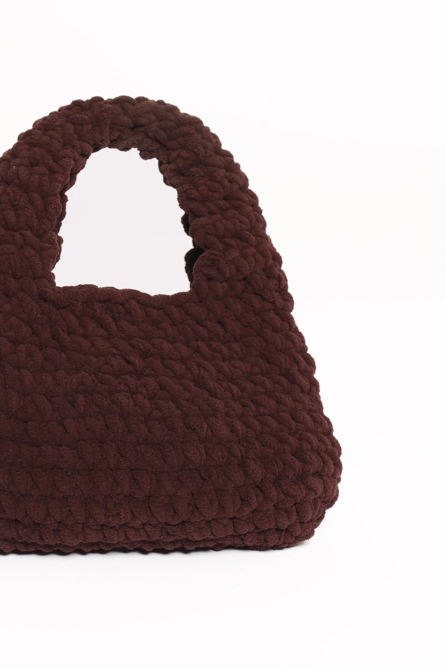 Chocolate Knitted Handbag