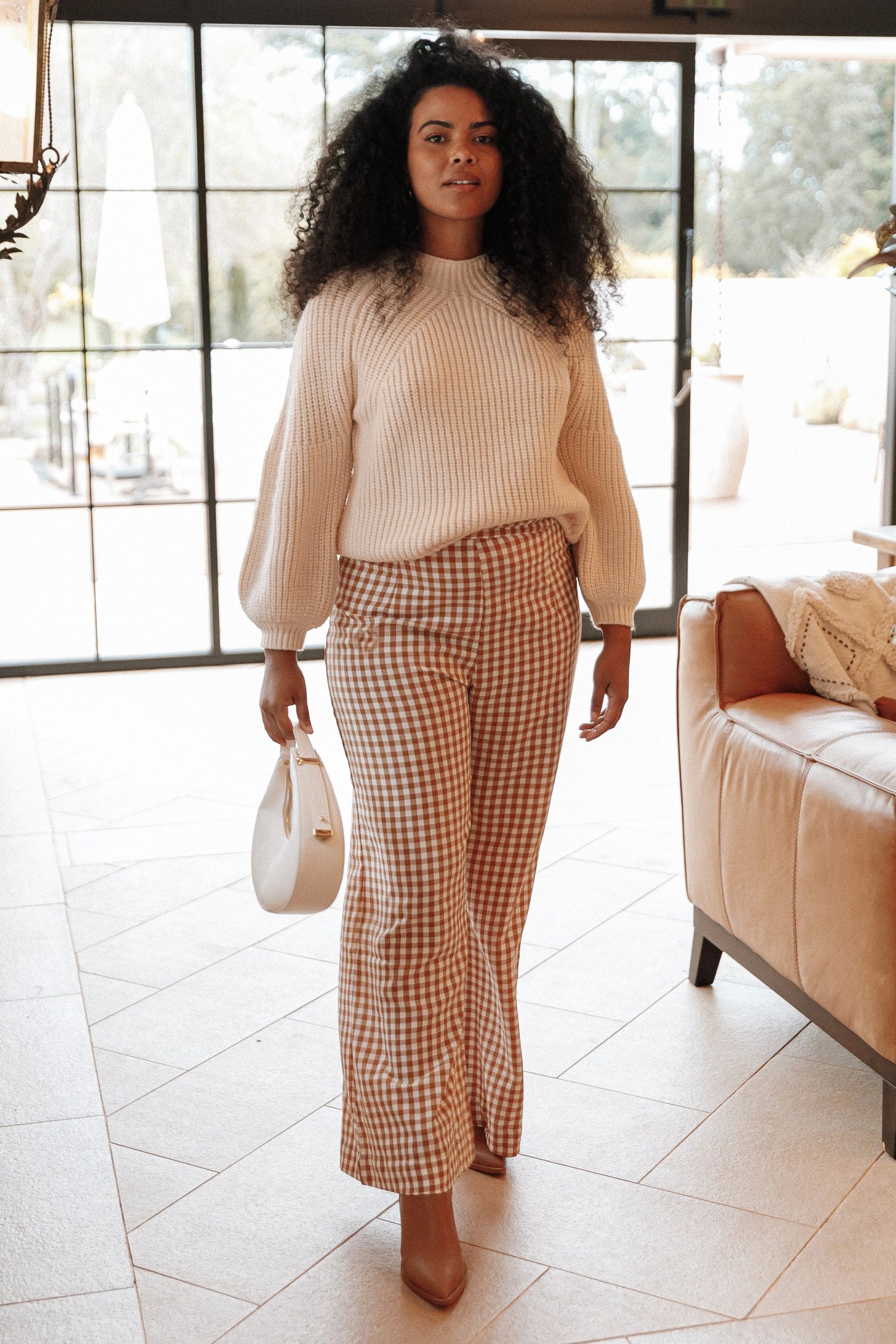 Cozy Round-Neck Relaxed Knit Sweater