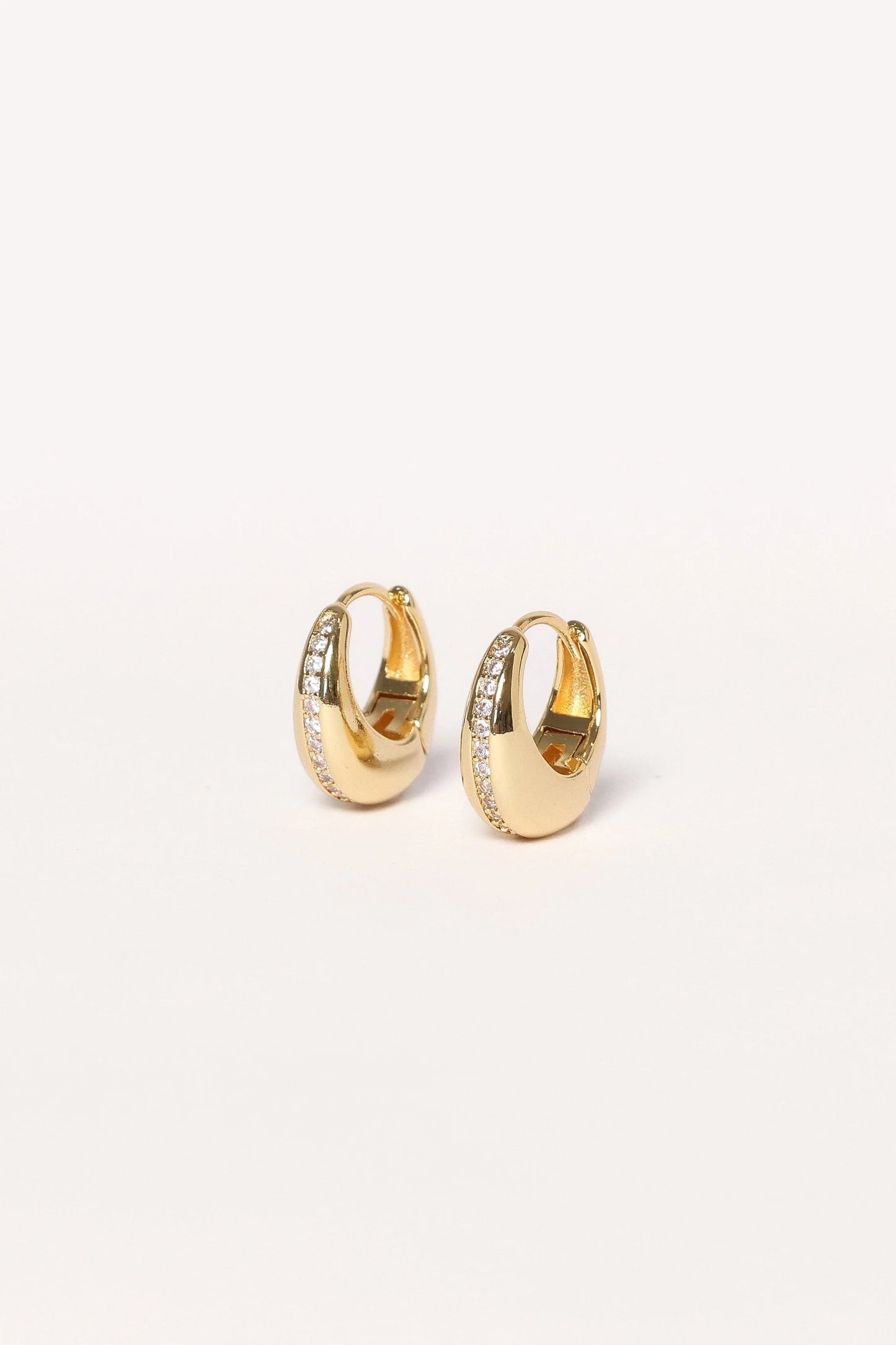 Cubic Zirconia Hoop Earrings