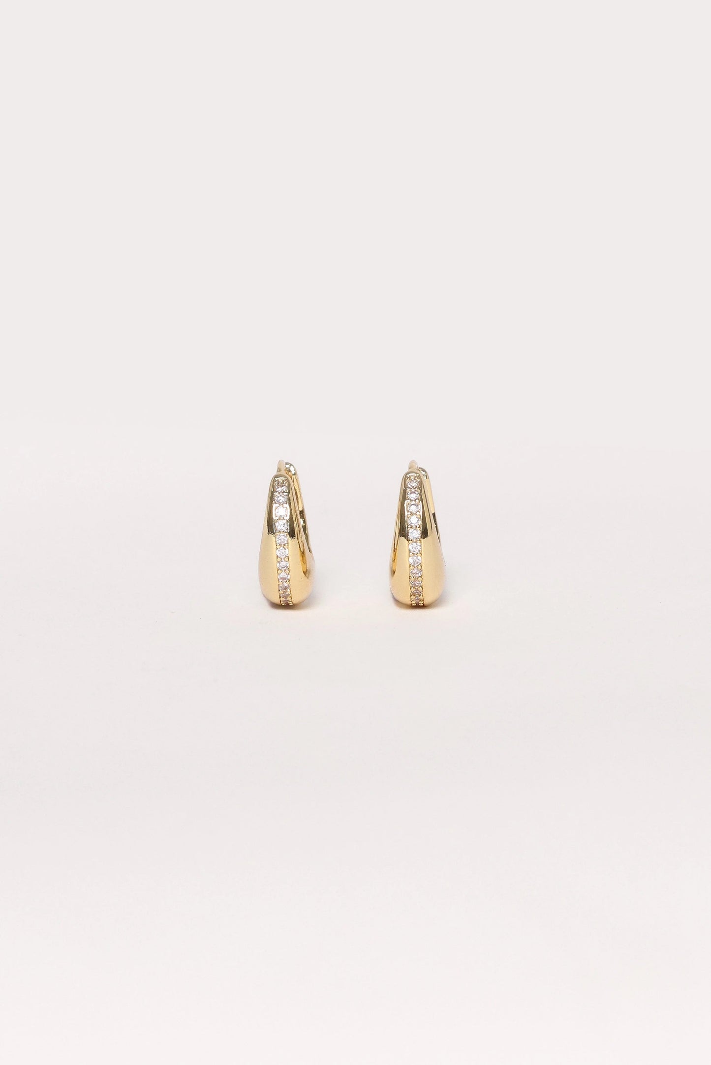 Cubic Zirconia Hoop Earrings