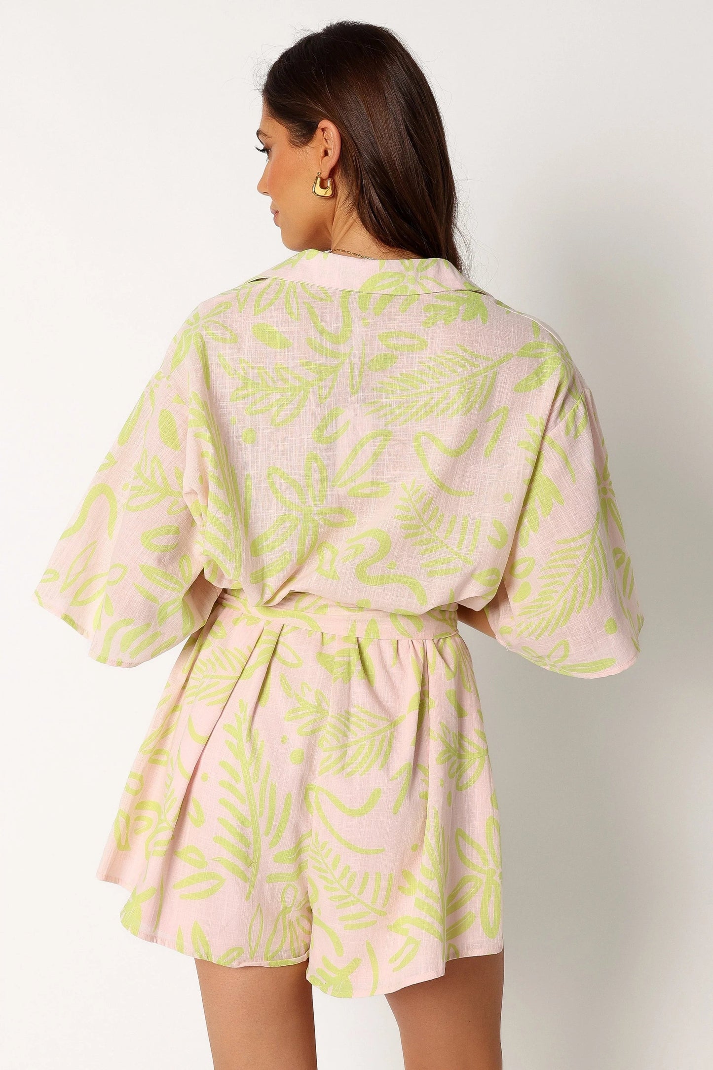 Dolce Tropical Print Romper