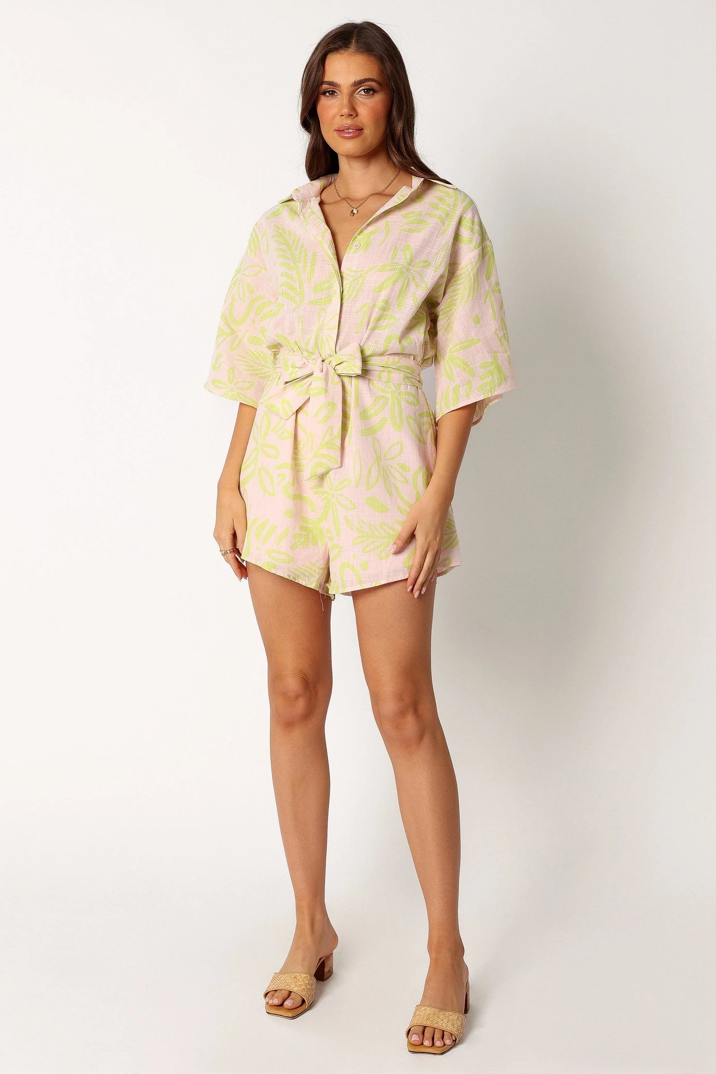 Dolce Tropical Print Romper