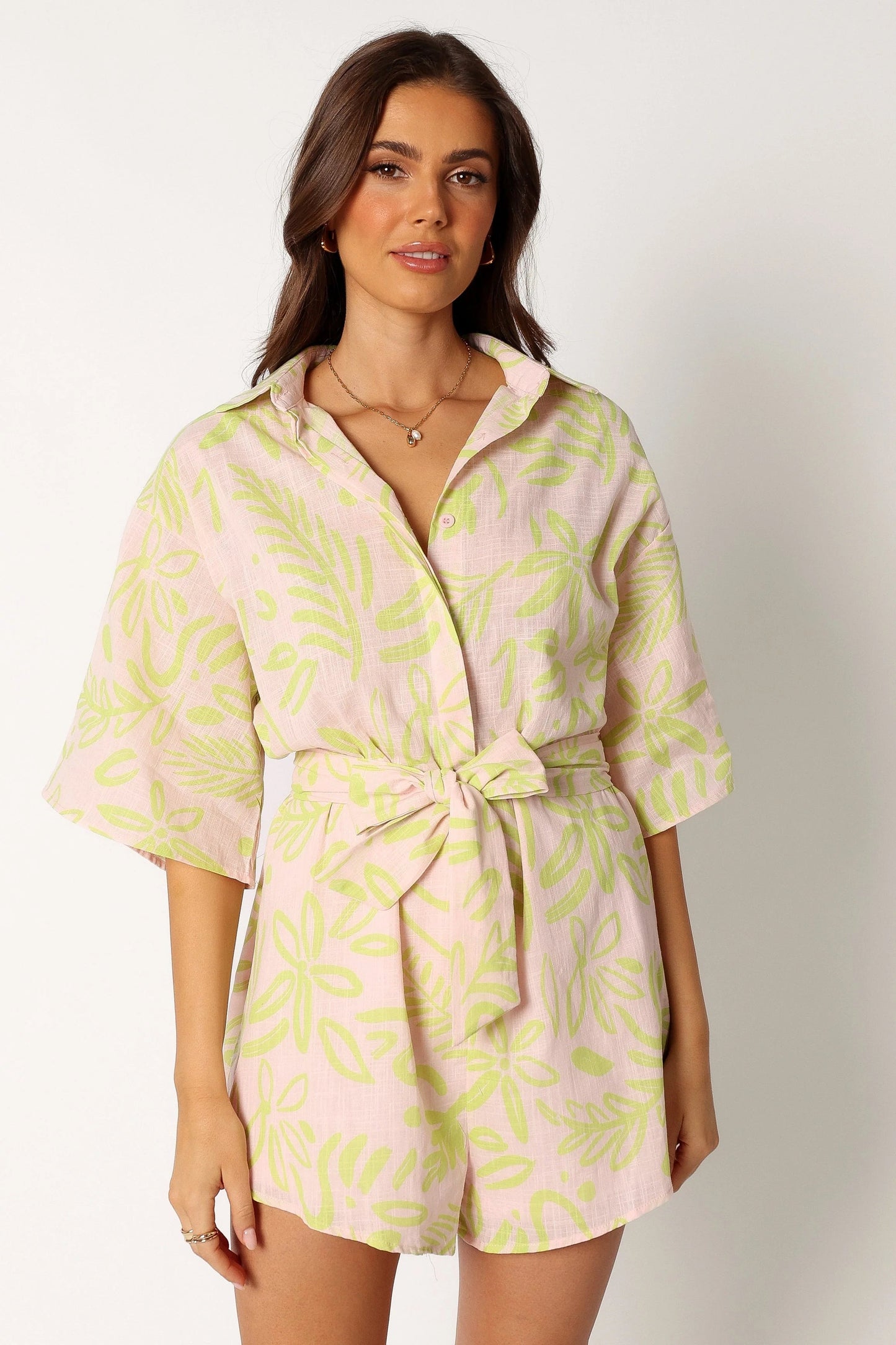 Dolce Tropical Print Romper
