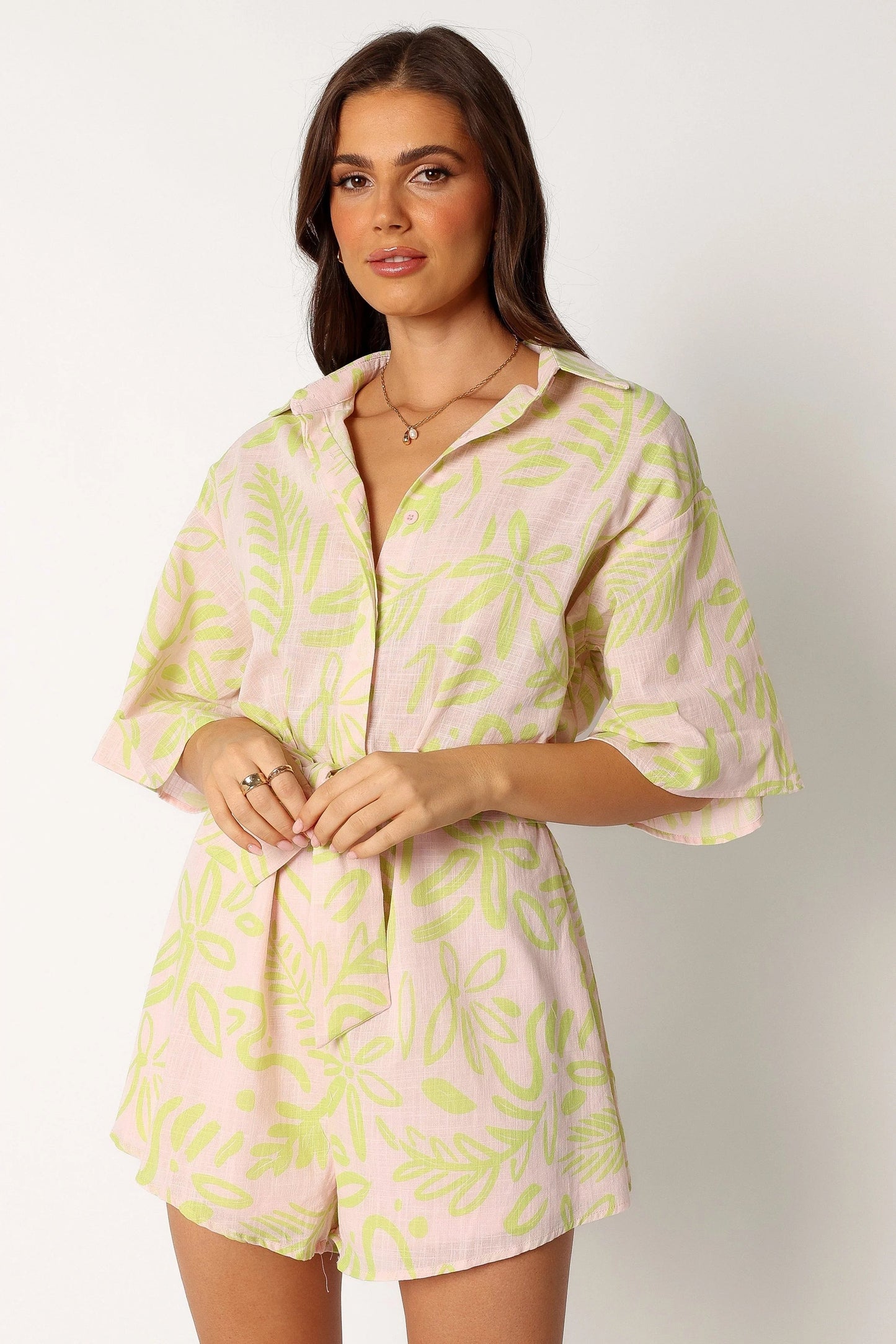 Dolce Tropical Print Romper