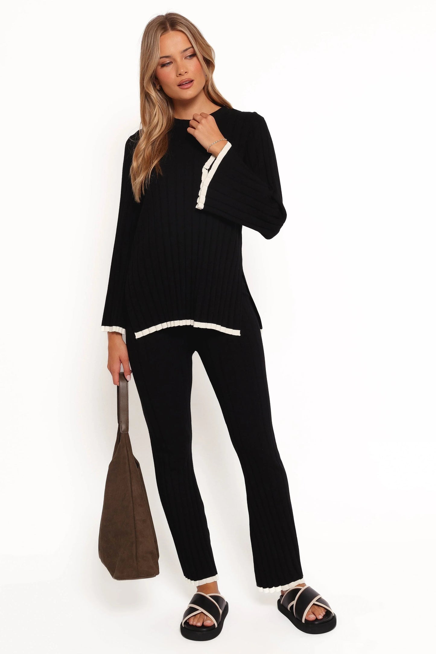 Dora Contrast Trim Knit Top