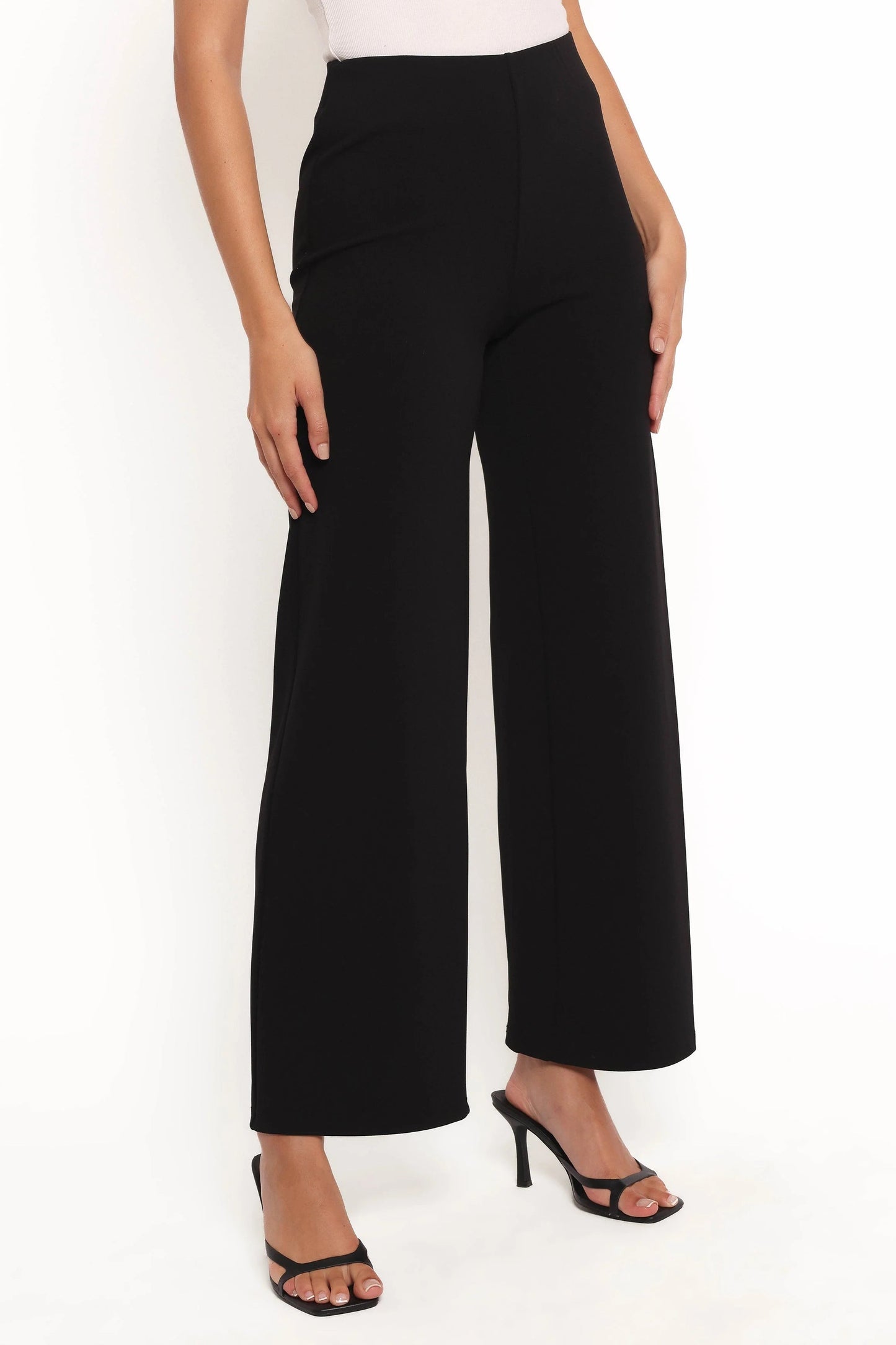 High-Waist Straight-Leg Tailored Pants