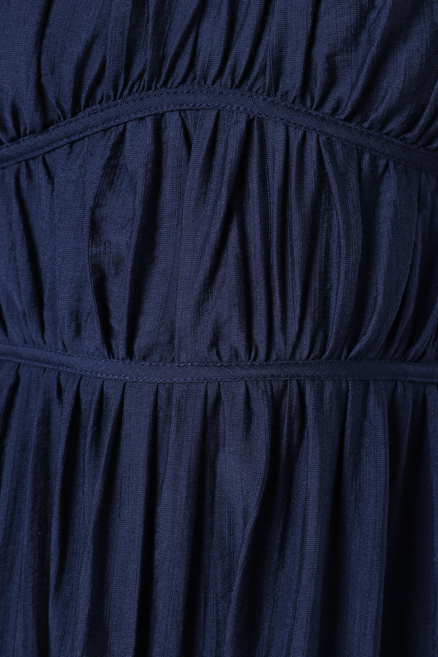 Shirred Sweetheart Pull-On Midi Dress