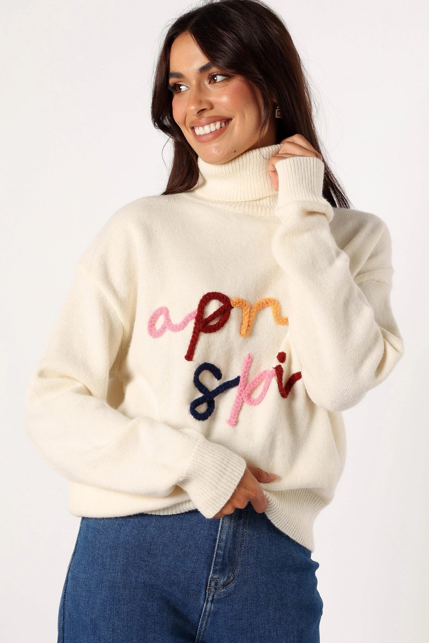 Après Ski Graphic Turtleneck Knit Sweater