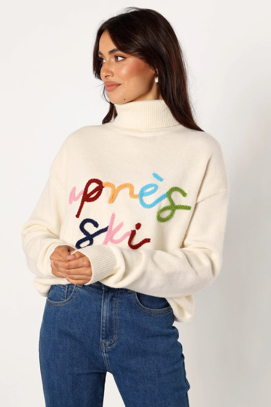 Après Ski Graphic Turtleneck Knit Sweater