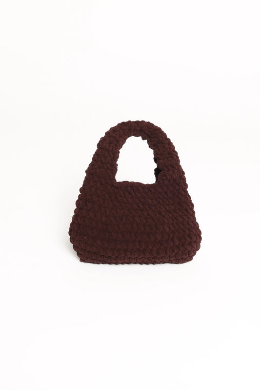 Chocolate Knitted Handbag
