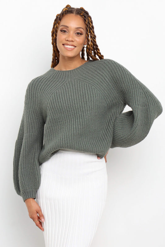 Cozy Round-Neck Relaxed Knit Sweater