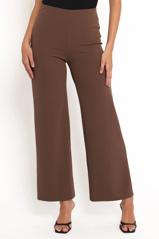 High-Waist Straight-Leg Tailored Pants