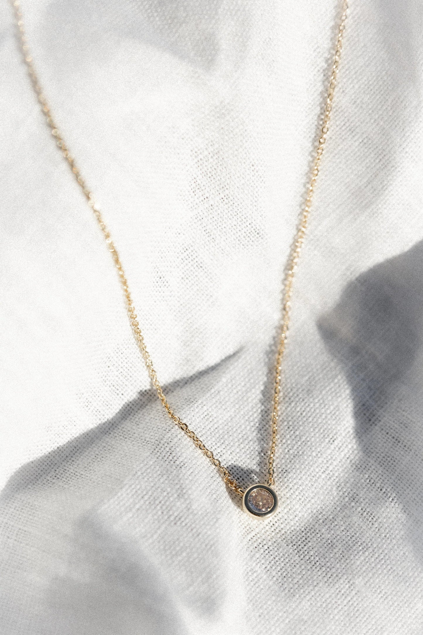 Rhinestone Pendant Gold Chain Necklace