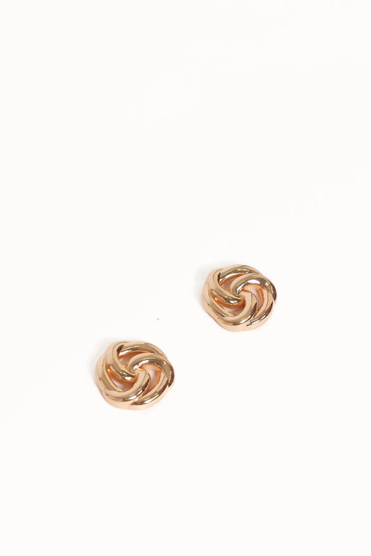 Woven Circle Drop Earrings
