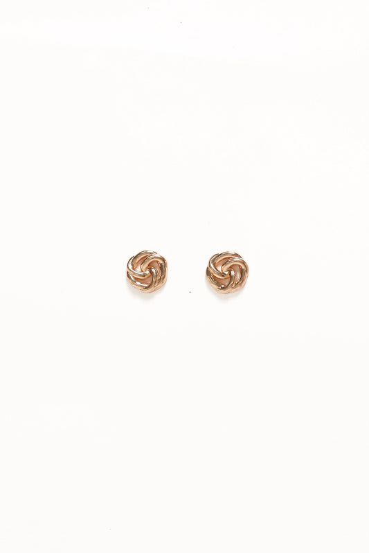 Woven Circle Drop Earrings